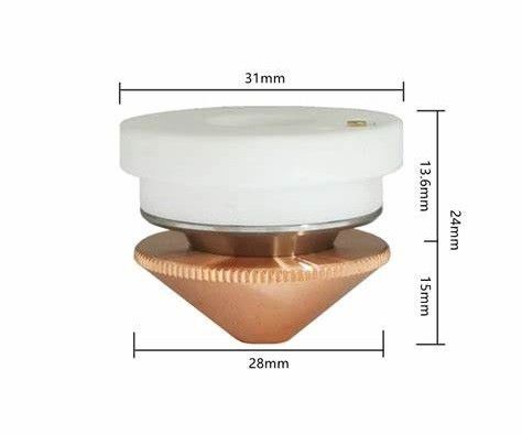 держатель сопла лазера 31mm керамический для приставного резака лазера волокна