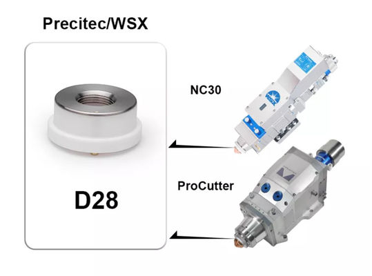 Держатель сопла кольца D28mm лазера волокна Precitec RayTools керамический керамический