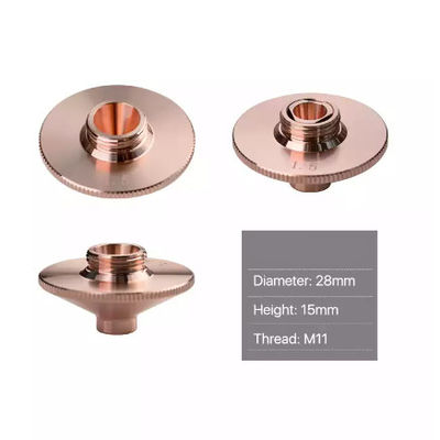 Материал T2 сопла автомата для резки лазера D28mm H15 WSX красный медный